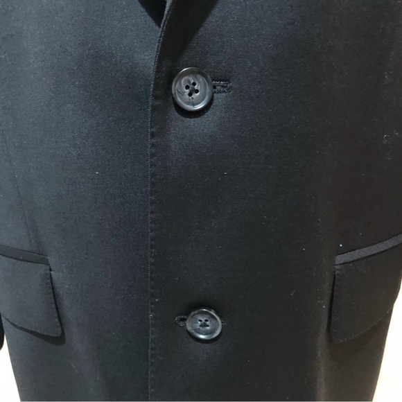 Express Men’s Wool Blend Blazer Black Size 42R - Picture 4 of 8